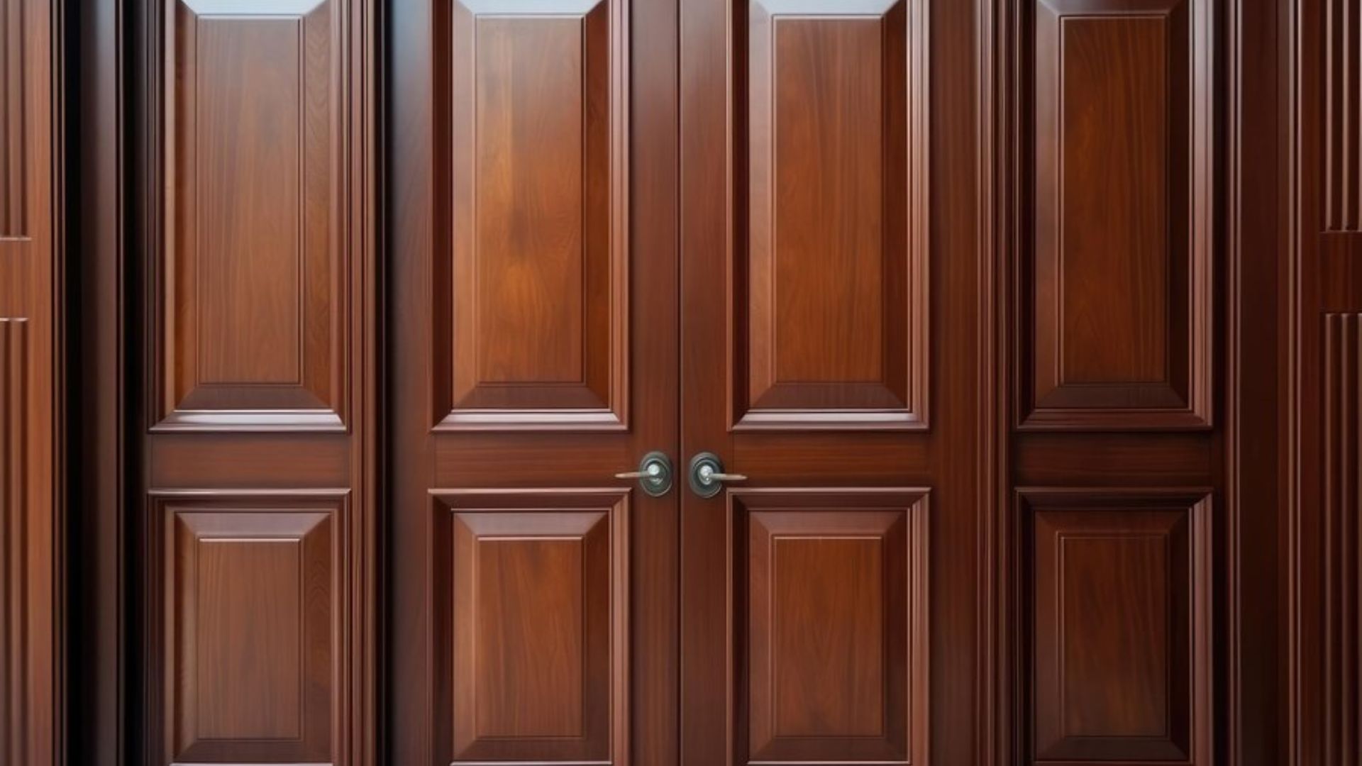 Elegant entry with main door 